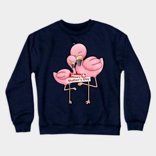 Flamingo mama animal mothers day Crewneck Sweatshirt